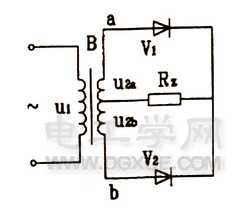二极管单相全波整流电路讲解