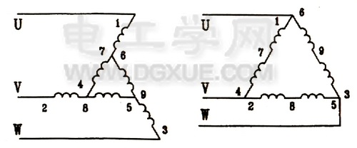 电动机延边三角形降压启动原理