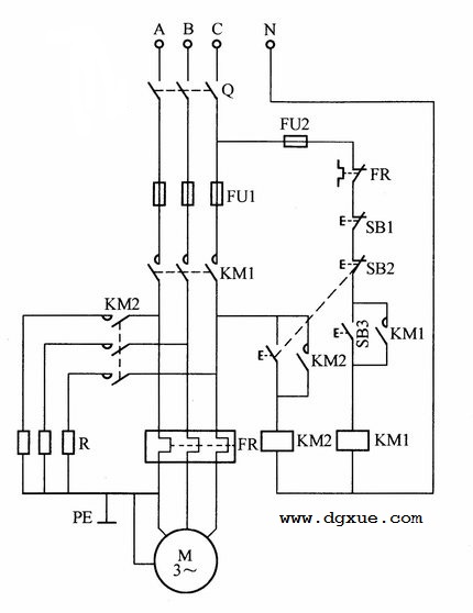 电动机急停电路（紧急停车电路图）讲解