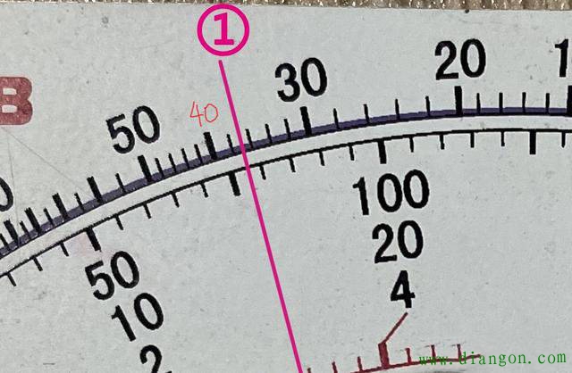 机械万用表表盘详解
