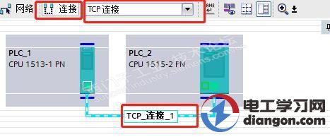 西门子S7-1500 CPU之间TCP通讯组态