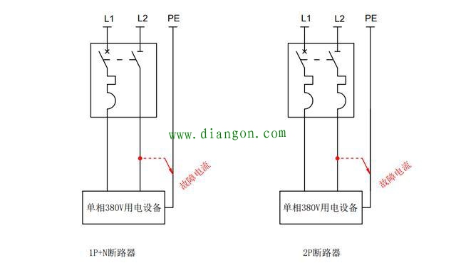 断路器1P2P3P4P是什么意思?有什么区别?1P+N和2P的区别