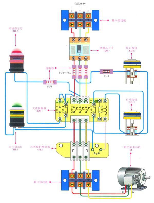 电动机控制电路的图解分析