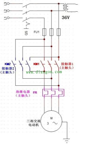 三相异步电动机正反转工作原理_三相异步电动机正反转控制原理电路图详解