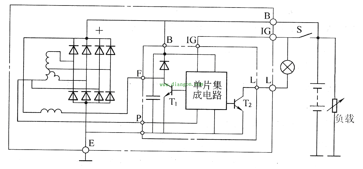 汽车交流发电机电压调节器原理