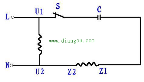 单相异步电动机正反转原理