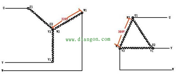 三相电机星形连接时电流是角形连接的三分之一，这样计算