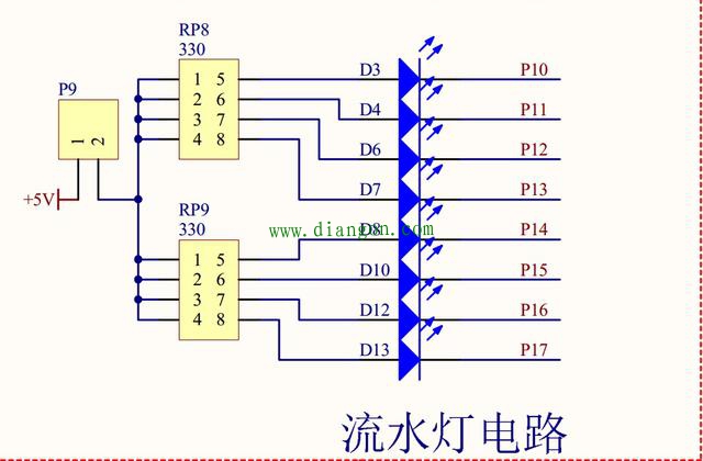 单片机编程入门：单片机流水灯程序