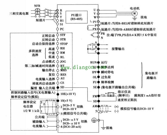 变频器主电路怎么接线？接线端子各有什么功能？