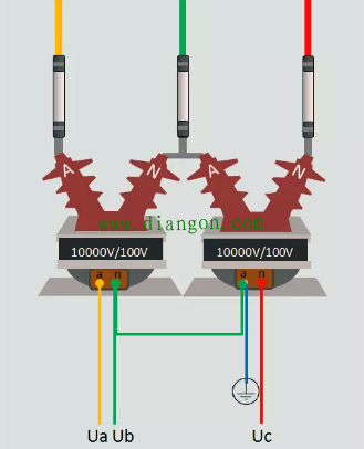 电压互感器V/V接法和Y/Y接法