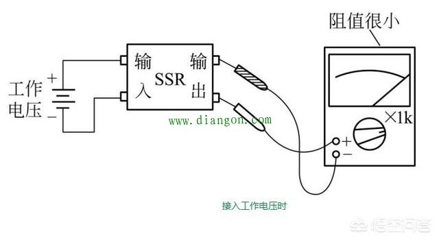 万用表电阻档检测固态继电器的方法图解