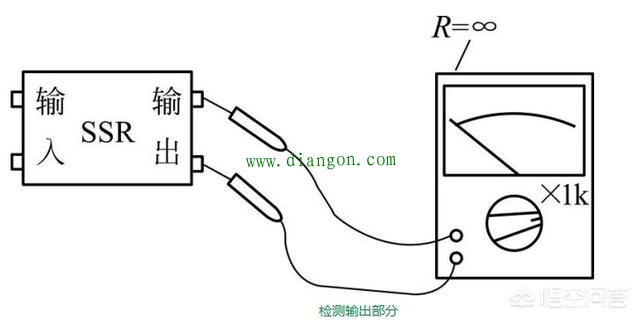 万用表电阻档检测固态继电器的方法图解