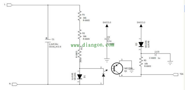 220v交流过零检测电路