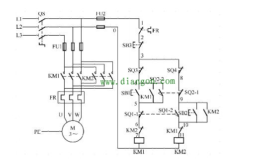 三相异步电动机星三角+正反转电路图原理