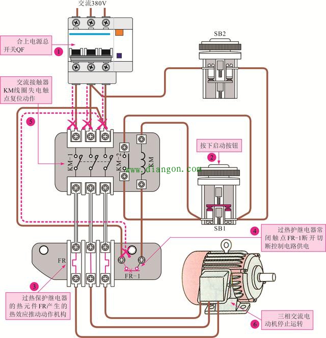 过热保护继电器的外形及内部结构_过热保护继电器的控制关系图解