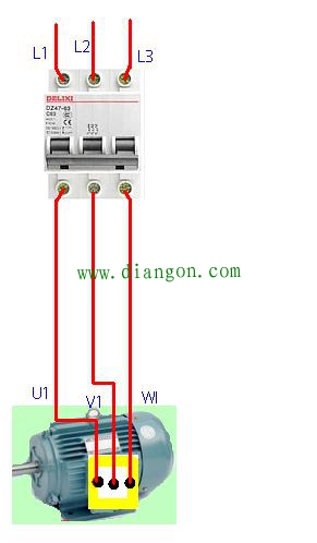 接触器控制电机正反转接线方法图解 初学电工必看！