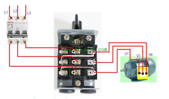 接触器控制电机正反转接线方法图解 初学电工必看！