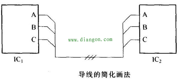 电路图中元器件之间连接线的表示方法