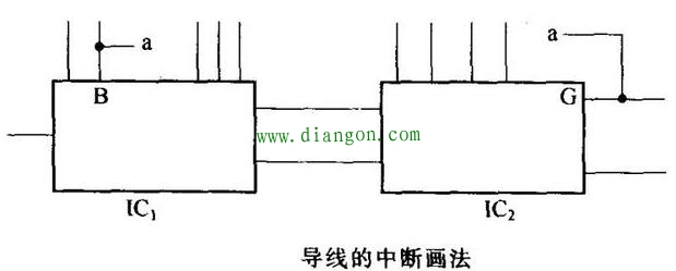 电路图中元器件之间连接线的表示方法