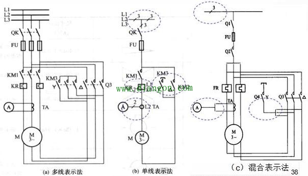 电路的多线表示法和单线表示法