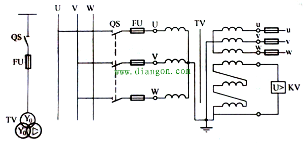 电压互感器接线方法图解
