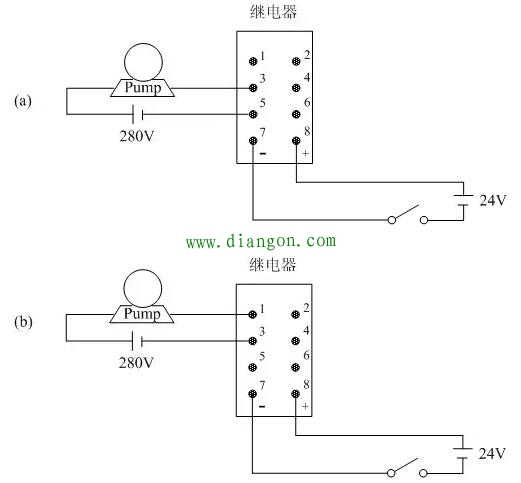 继电器的接线方法_继电器端子内部接线图