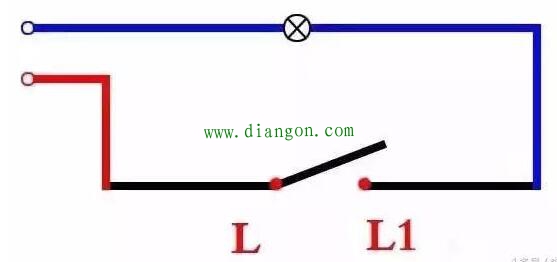 电灯单控接法及原理