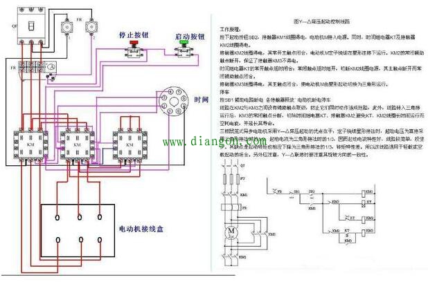 电动机星三角换接起动原理图解