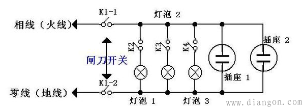 家庭电路电灯开关怎样装