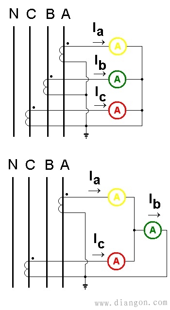 互感器和电流表的接法