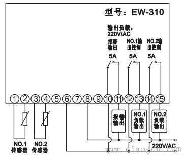 温度控制器接线图