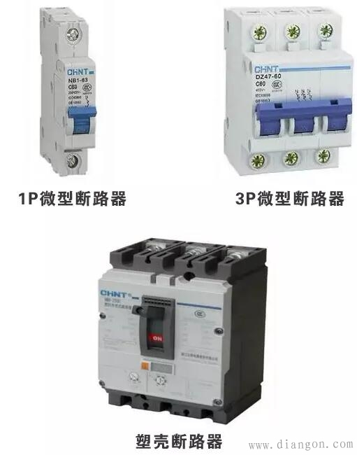 电气控制配电柜内常用电气元件符号及实物图