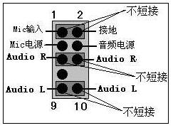 前置音频线接法图解