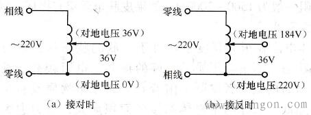 用自耦变压器得到“安全电压”的危险