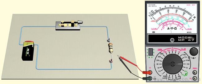 如何用指针式万用表测量直流电阻