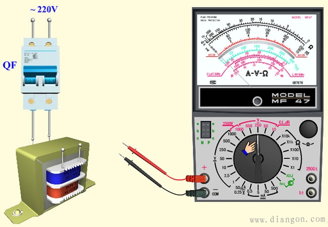 如何用指针式万用表测量交流电压