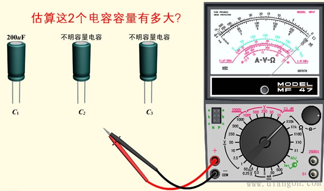 如何用指针式万用表测量交流电容