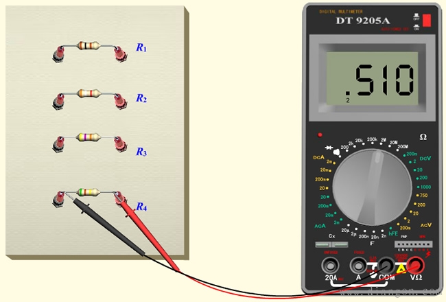 如何用数字万用表测量直流电阻