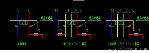 三相三线漏电保护器工作原理