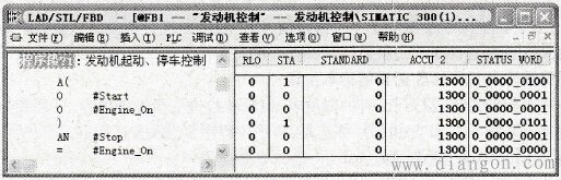 用程序状态监视语句表程序