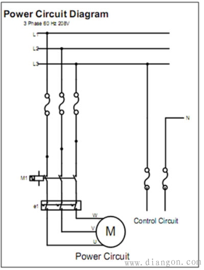 三相交流电机简单起动系统plc梯形图编程实例