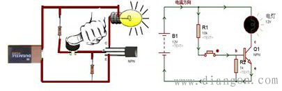 NPN三极管的开关作用