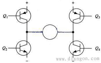H桥驱动电路原理图及使能控制和方向逻辑