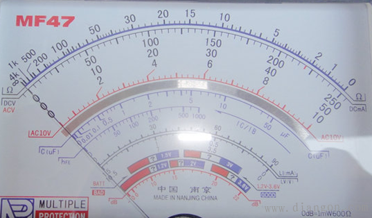 机械万用表使用方法图解