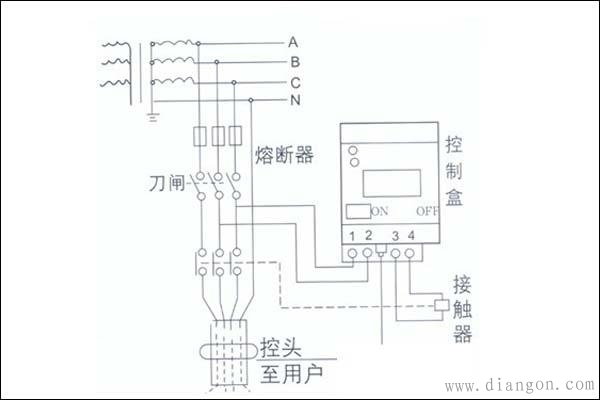 漏电保护器接线图