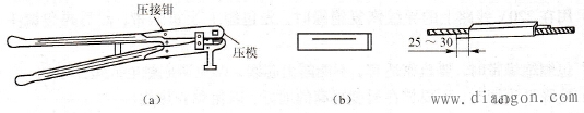 多股铝芯线常采用压接管压接法连接