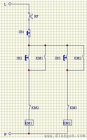 继电器控制电路互锁电路图解