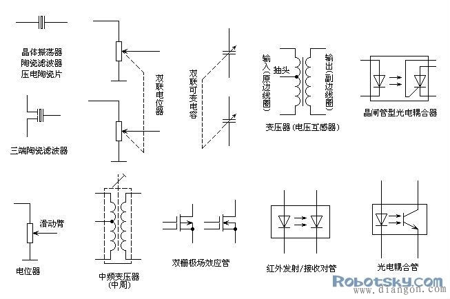 电路板上电子元件符号