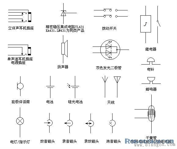 电路板上电子元件符号