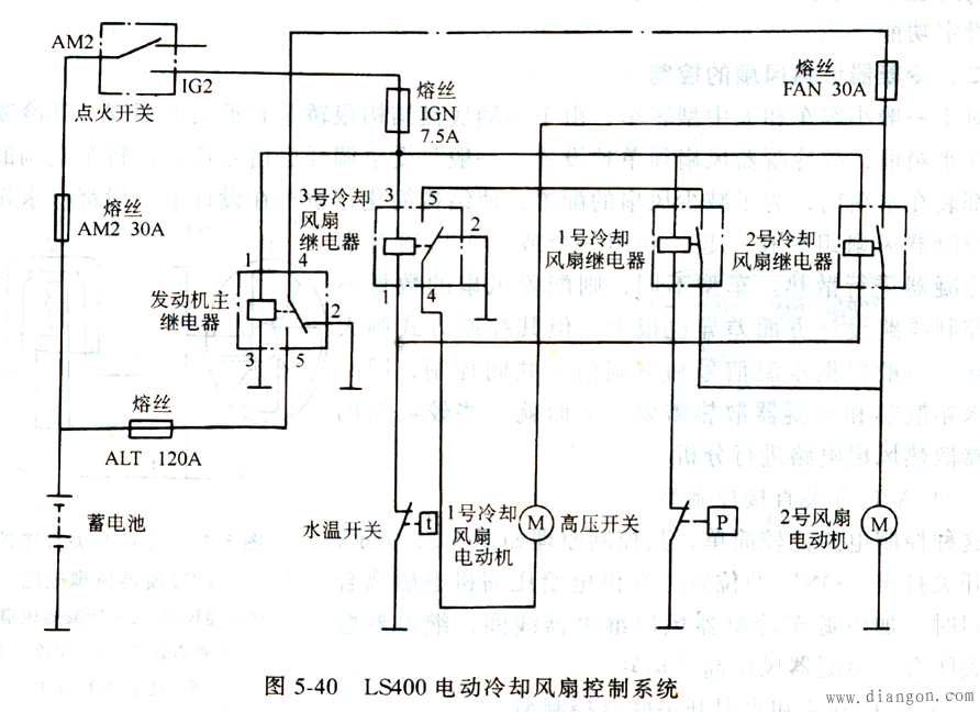 汽车空调控制电路实例